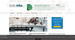 Desktop Screenshot of club-mba.com